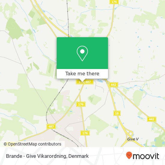 Brande - Give Vikarordning map