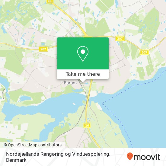 Nordsjællands Rengøring og Vinduespolering map