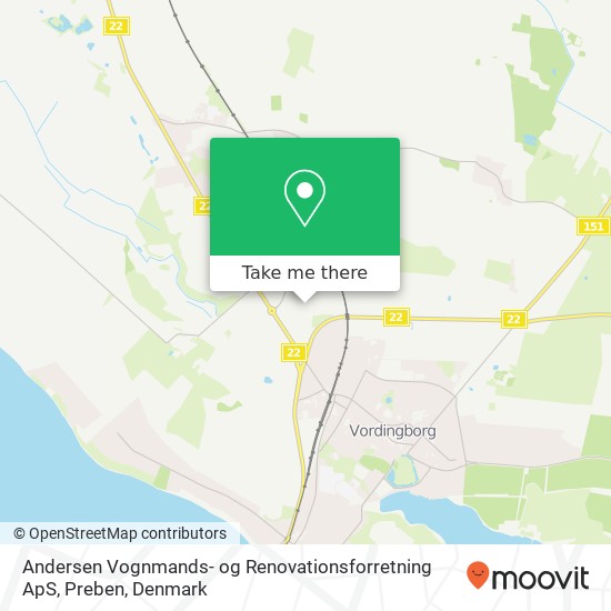 Andersen Vognmands- og Renovationsforretning ApS, Preben map
