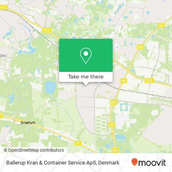 Ballerup Kran & Container Service ApS map