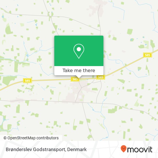 Brønderslev Godstransport map