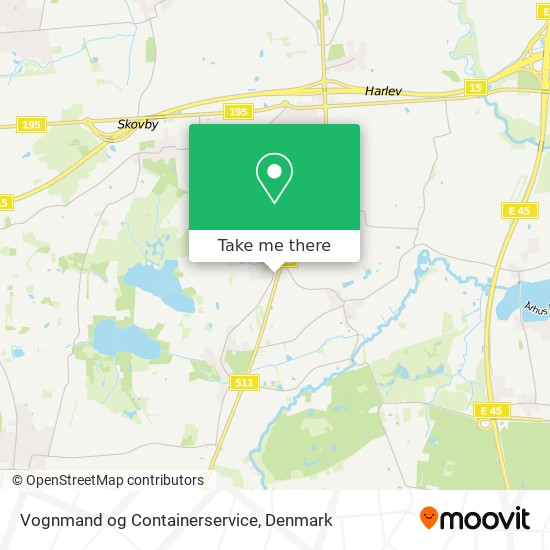 Vognmand og Containerservice map