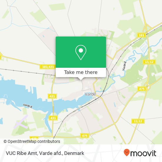VUC Ribe Amt, Varde afd. map