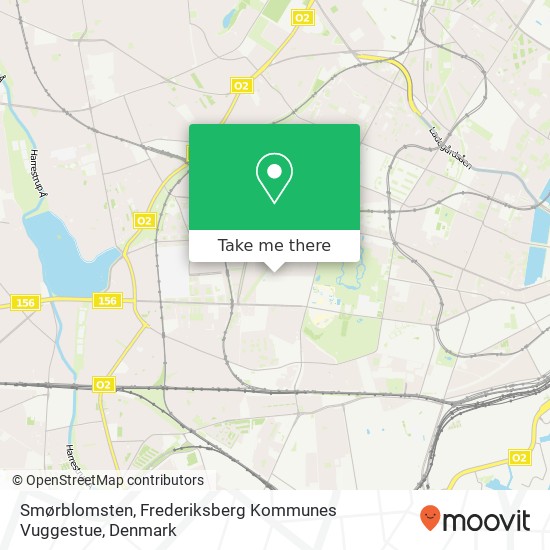 Smørblomsten, Frederiksberg Kommunes Vuggestue map