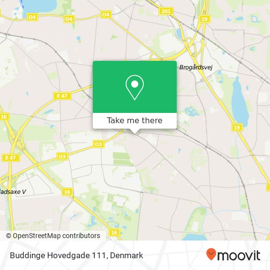 Buddinge Hovedgade 111 map