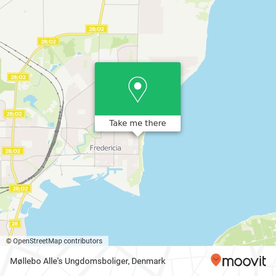 Møllebo Alle's Ungdomsboliger map