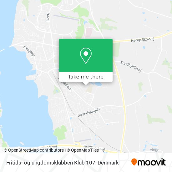 Fritids- og ungdomsklubben Klub 107 map