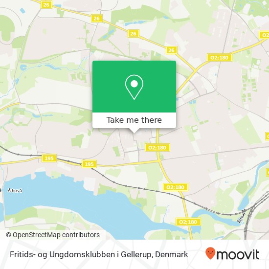 Fritids- og Ungdomsklubben i Gellerup map