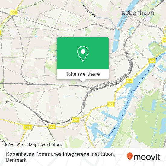 Københavns Kommunes Integrerede Institution map