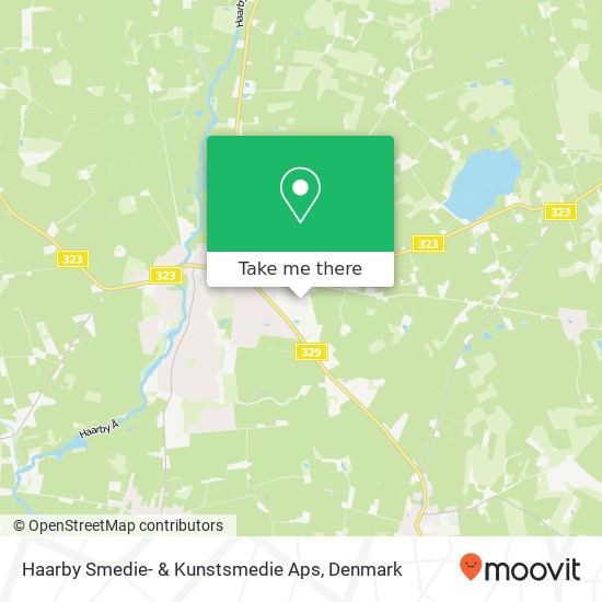 Haarby Smedie- & Kunstsmedie Aps map