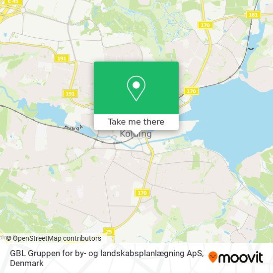 GBL Gruppen for by- og landskabsplanlægning ApS map