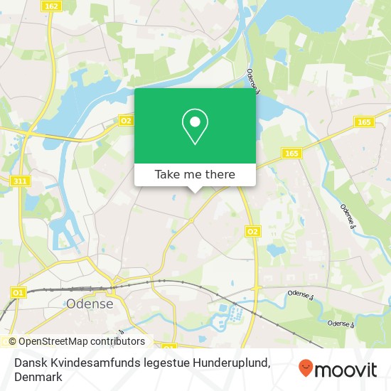 Dansk Kvindesamfunds legestue Hunderuplund map