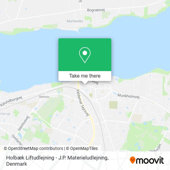 Holbæk Liftudlejning - J.P. Materieludlejning map