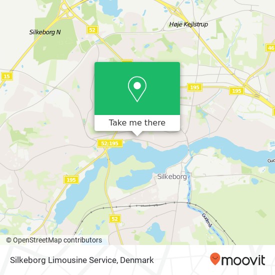 Silkeborg Limousine Service map