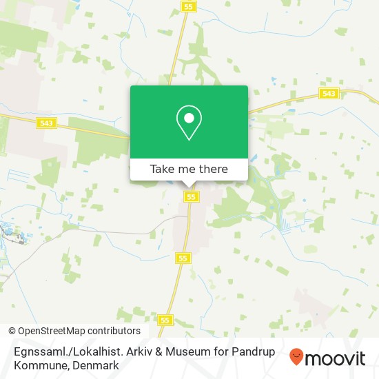 Egnssaml. / Lokalhist. Arkiv & Museum for Pandrup Kommune map