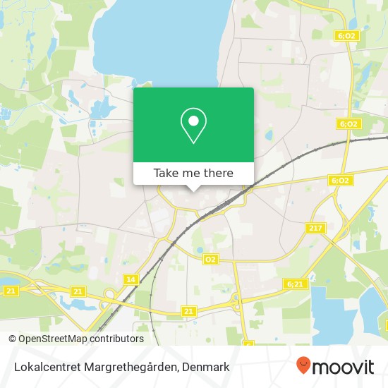 Lokalcentret Margrethegården map