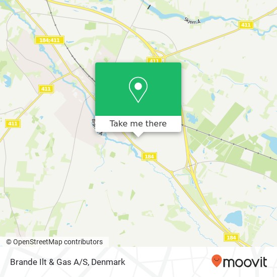 Brande Ilt & Gas A/S map