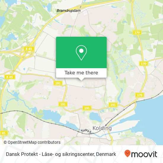 Dansk Protekt - Låse- og sikringscenter map