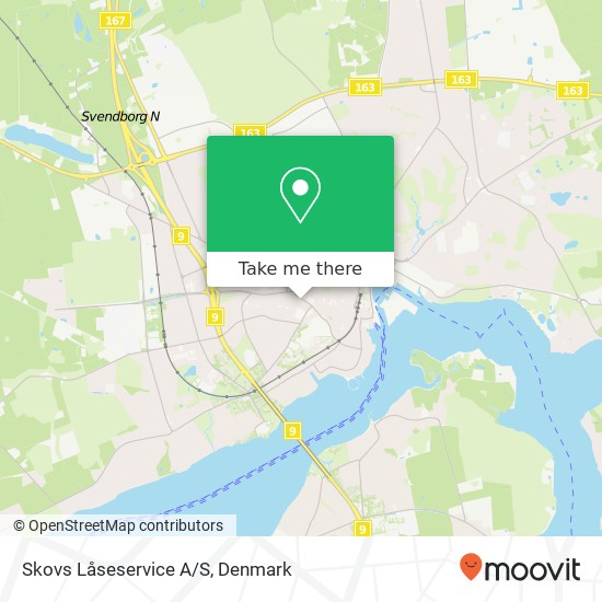 Skovs Låseservice A/S map