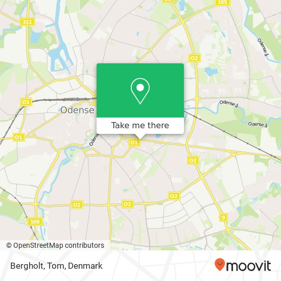 Bergholt, Tom map