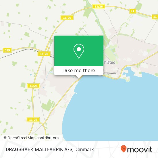 DRAGSBAEK MALTFABRIK A/S map