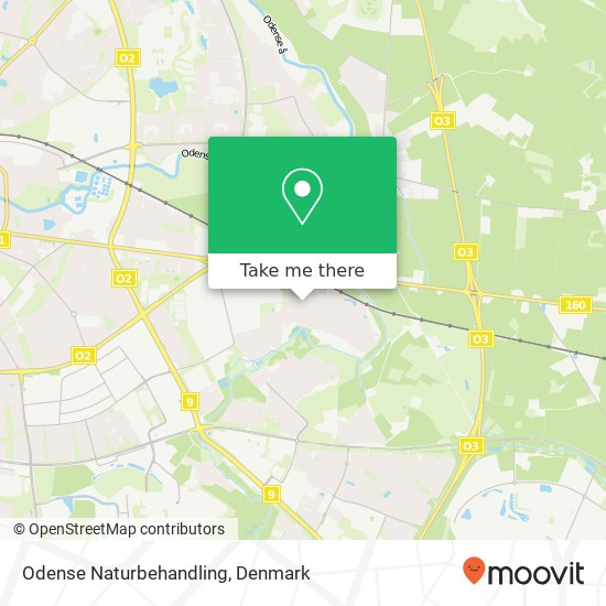 Odense Naturbehandling map