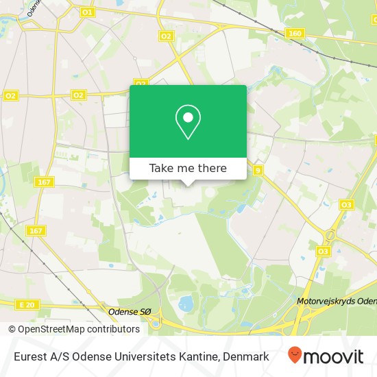 Eurest A / S Odense Universitets Kantine map