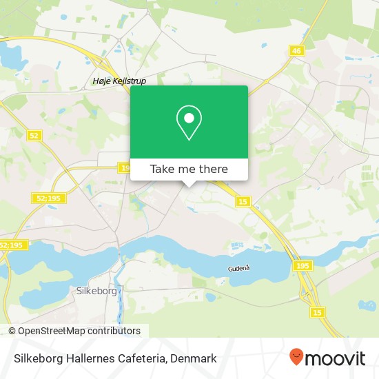 Silkeborg Hallernes Cafeteria map