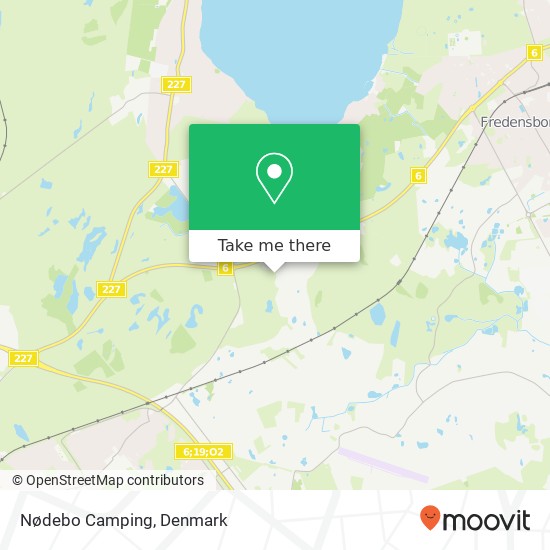 Nødebo Camping map