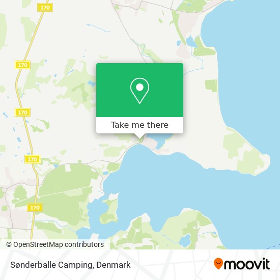 Sønderballe Camping map