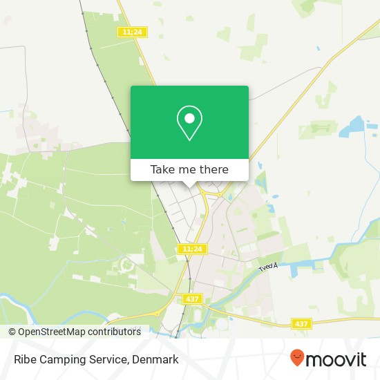 Ribe Camping Service map