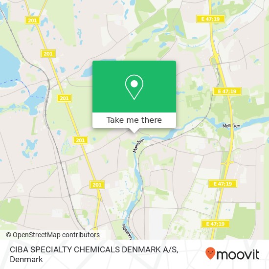 CIBA SPECIALTY CHEMICALS DENMARK A / S map