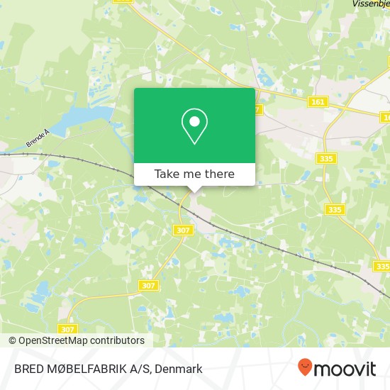 BRED MØBELFABRIK A/S map