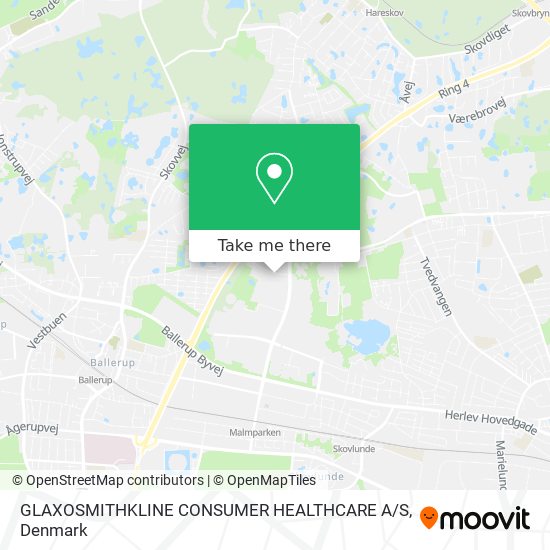 GLAXOSMITHKLINE CONSUMER HEALTHCARE A / S map