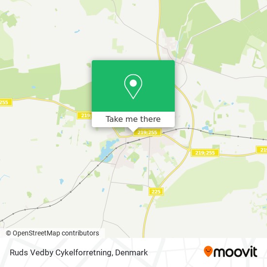 Ruds Vedby Cykelforretning map