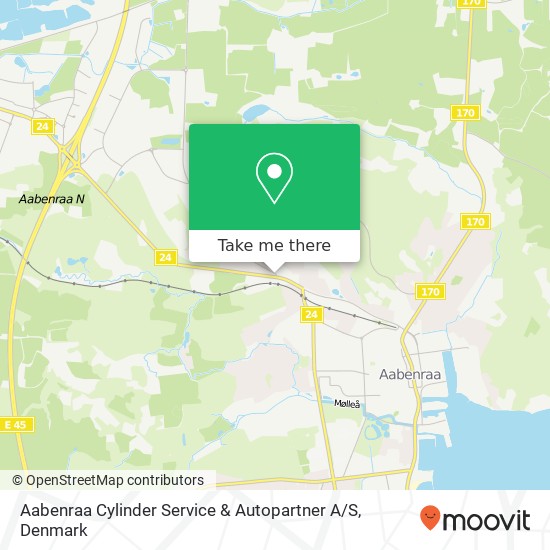 Aabenraa Cylinder Service & Autopartner A / S map