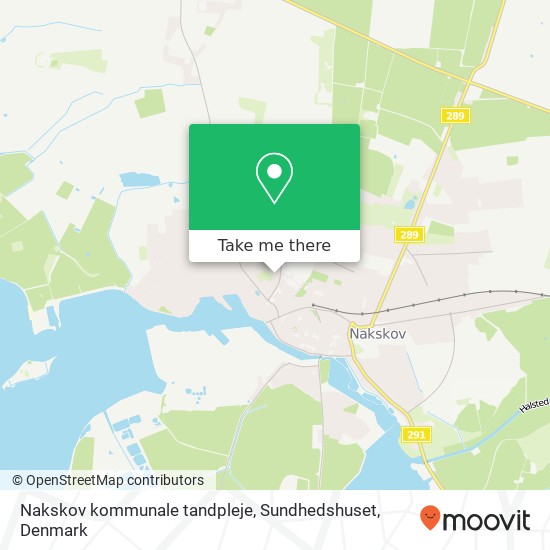 Nakskov kommunale tandpleje, Sundhedshuset map