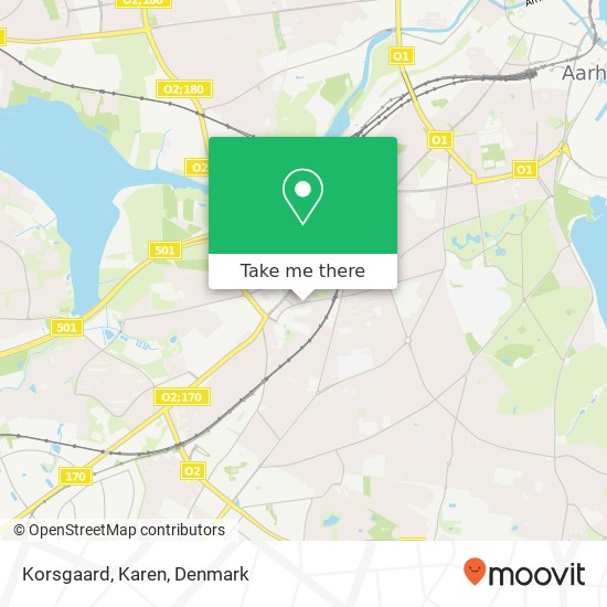 Korsgaard, Karen map