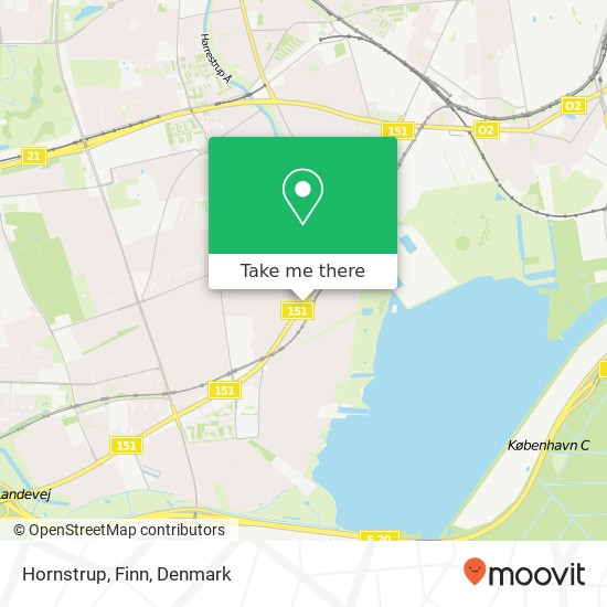 Hornstrup, Finn map