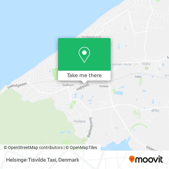 Helsinge-Tisvilde Taxi map