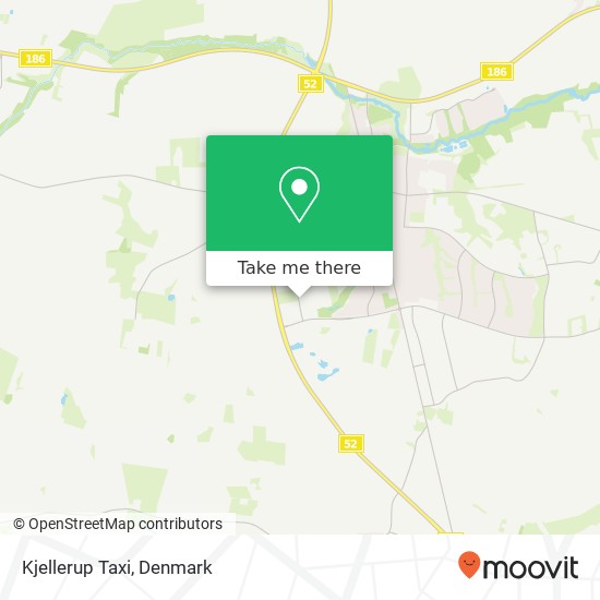 Kjellerup Taxi map