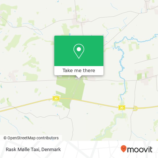 Rask Mølle Taxi map
