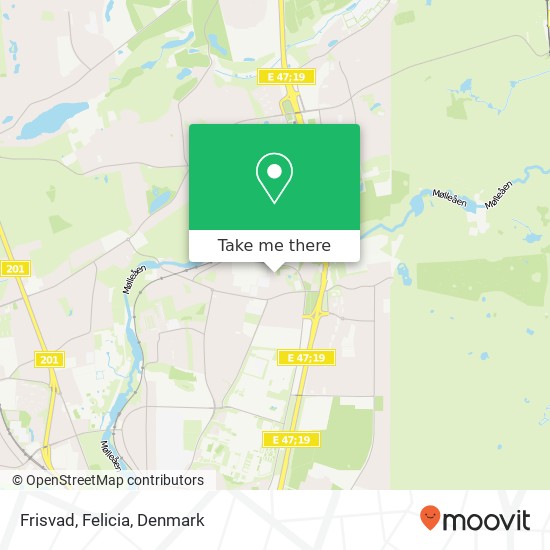 Frisvad, Felicia map