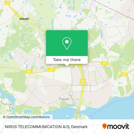NIROS TELECOMMUNICATION A/S map