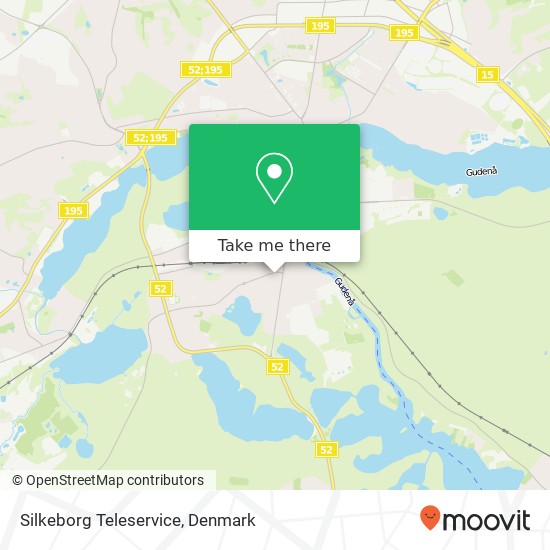 Silkeborg Teleservice map