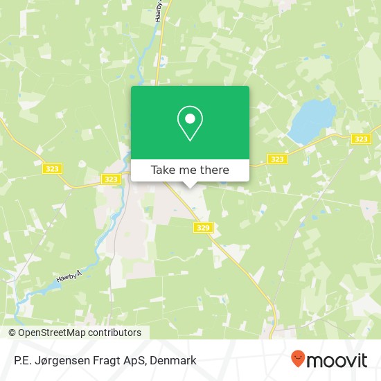 P.E. Jørgensen Fragt ApS map