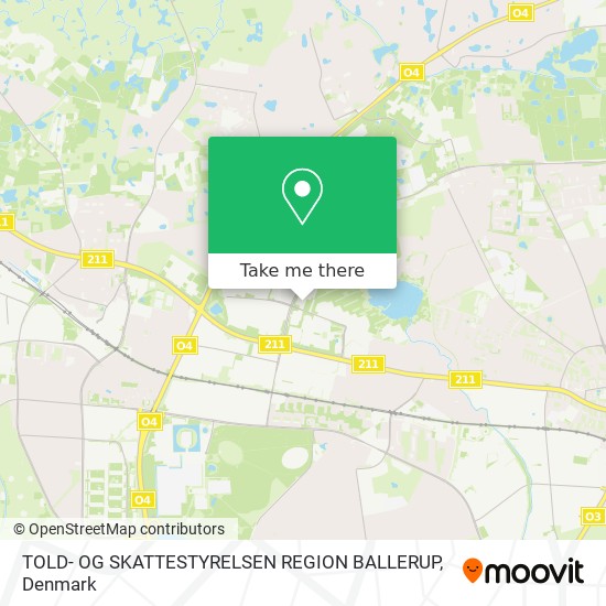 TOLD- OG SKATTESTYRELSEN REGION BALLERUP map