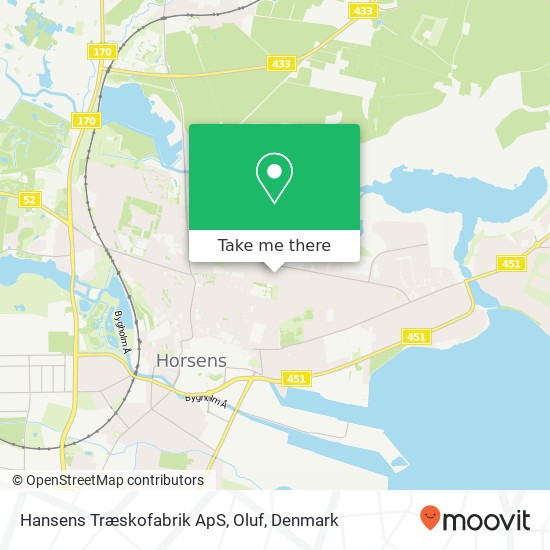 Hansens Træskofabrik ApS, Oluf map