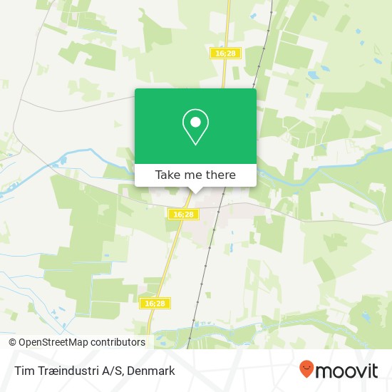 Tim Træindustri A/S map