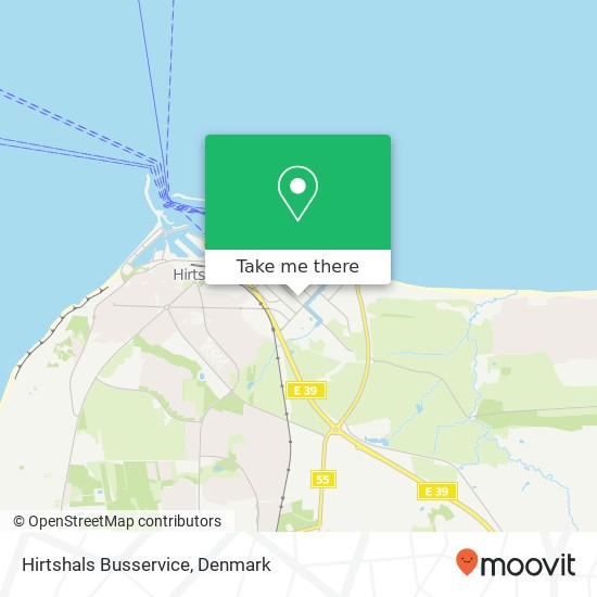 Hirtshals Busservice map